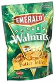 Emerald Nuts Glazed Walnuts, Butter Toffee, 7-Ounce Pouches (Pack of 6)