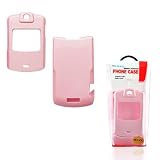 Valor (Honey Pink) Snap-On Case For Motorola V3 / V3C Razr Cellular Phone + 12V Rapid Car Charger ~ By PCMicroStore