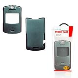 Valor (Chameleon ~ color changes under different lighting) Snap-On Case For Motorola V3 / V3C Razr Cellular Phone + 12V Rapid Car Charger ~ By PCMicro