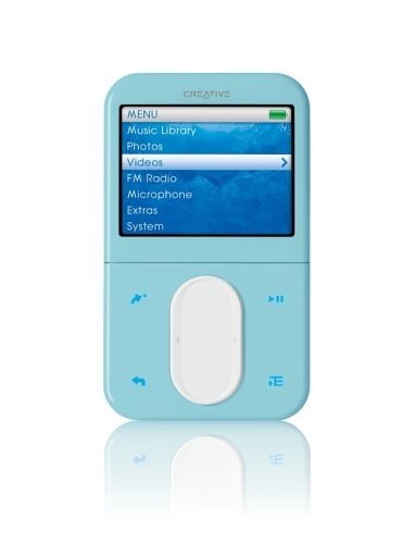Camcorder: Creative Zen Vision M Tragbarer MP3-/Video-Player 30 GB blau