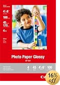 Canon Photo Paper Glossy, 4 x 6 Inches, 100 Sheets (0775B022)