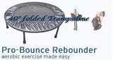 Probouncer 2006 Folding Trampoline with Arm Handler + Storage Bag