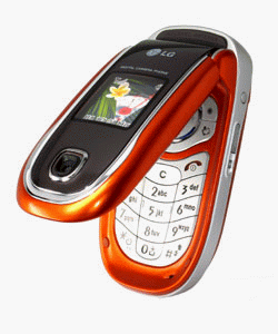 Lautsprecher: LG F2300 blau-orange Handy