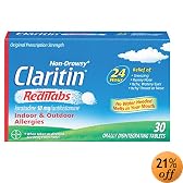 Claritin RediTabs 24 Hour Allergy, Non-Drowsy, Loratadine Orally Disintegrating Tablets , 30 tablets