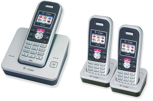 T-Com Sinus 30 Trio DECT schnurloses Telefon mit zwei zus�tzlichen Mobilteilen