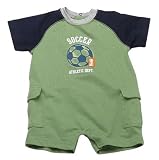 Boys Soccer Romper - Green: 3 Months