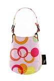 Kangaroo Universal Accessory Case for Cell Phones - Pink/Orange/Yellow Circles