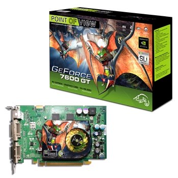 Projektoren: Point of View GeForce 7600 GT 256MB PCI-Express Grafikkarte