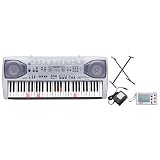 Casio LK90TV Keyboard Package with Power Supply, Keyboard Stand and Chord Finder