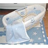 Silouette Blue - Moses Basket