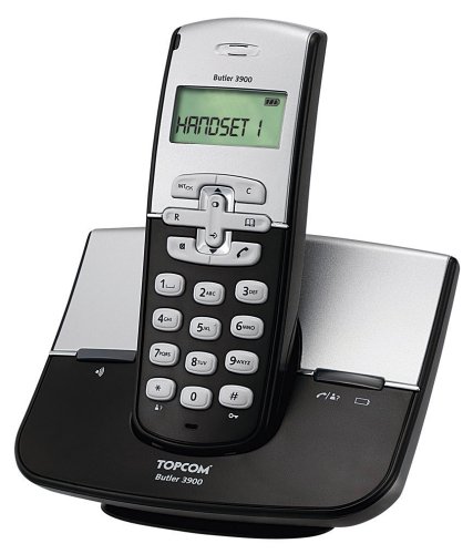 TV Geraete: Topcom Butler 3900 DECT schnurloses Telefon anthrazit/ silber