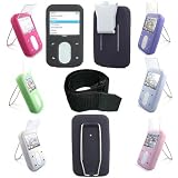 Creative Vision M 30GB Video Protectective Silicone Skin Case with Sports Armband - 7 Color Options -