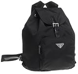 Prada Womens Large Nylon Backpack, Nero