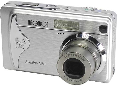MP3 Player: Maginon Slimline X 60 Digitalkamera (6 Megapixel) titanfarben