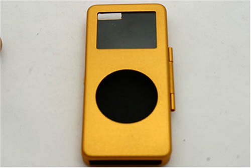 Festplatten: System-S Alu Metal Case Apple iPod Nano in Gold