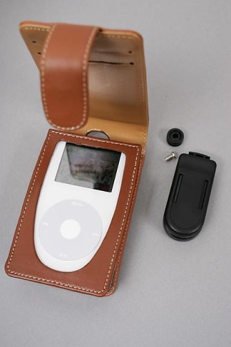 Festplatten: System-S braune Tasche (offen) f�r den APPLE IPOD