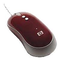 Heimkinosysteme: HP optische 5-Button Maus USB rot