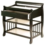 Lennox Change Table With Drawer In Black