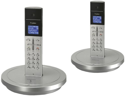 Heimkinosysteme: Hagenuk Classico Duo schnurloses Telefon silber