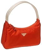 Prada Women's Small Nylon Shoulder Bag, Orange
