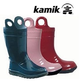 Kamik Firetruck Rainboots for Kids (Size 3T to 12)