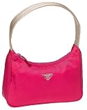 Prada Women's Small Nylon Shoulder Bag,Fuxia- Fuscia
