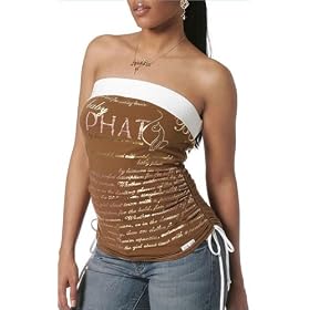 BP Moto Shirred Drawstring Tube by Baby Phat by Baby Phat