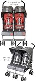 Maclaren Twin Techno Umbrella Stroller - Tangerine Orange
