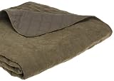 Deluxe Microsuede King Coverlet, Moss
