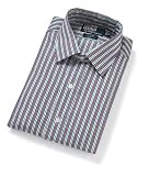 Ralph Lauren Mens Red with Green Stripe Dress Shirt