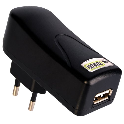 Elektronik und Foto: Artwizz PowerPlug Steckdose auf USB-Ladeger�t f�r iPods und USB aufladbare MP3-Player schwarz