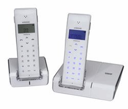 Elektronik Und Foto: Audioline SHADOW 502 Multilink-Kombiset SHADOW 500 schnurloses Telefon mit zus�tzlichem Mobilteil wei�
