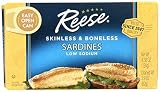 Reese Skinless and Boneless Sardines in Water, 4.37 Ounce Cans (Pack of 10)