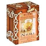 Numi Tea Flower Jewel, Flower Pearls Flowering White Tea in Bamboo Bin, 3.25-Ounce Box