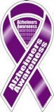 Alzheimer's Awareness 2 in 1 Ribbon Magnet