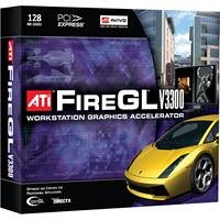 Elektronik und Foto: ATI Technology Inc. FIRE GL V3300 128MB PCI-EXPRES Grafikkarte DVI-I RETAIL