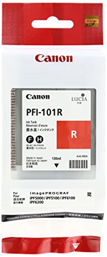 TV Ger&auml;te: Tin Canon PFI101R ROT 130ML IPF5000 (0889B001AA)