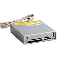 Elektronik und Foto: Apacer USB2.0 Embedded 7in1 cool grey Speicherkartenleser/schreiber USB2.0 f�r CF/MD/SM/SD/MMC/MS/Pro