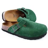 Betula Licensed by Birkenstock Forest Green Suede Clog