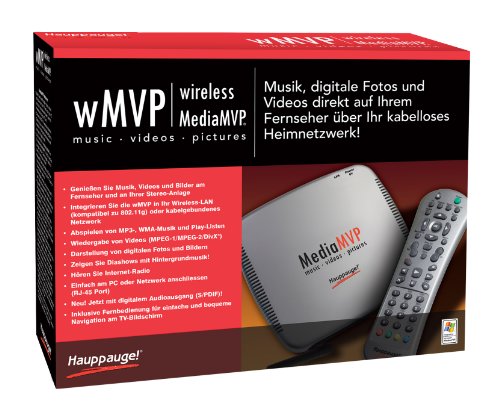 Heimkinosysteme: Hauppauge WMVP MEDIA ADAPTER (Media Adapter f�r die kabellose �bertragung von Musik, Video und Photos vom PC auf den Fernseher)