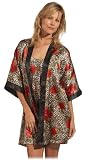 Contessa Di Roma Short Robe, Chemise And Matching Padded Hanger, Rose Leopard