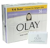 Olay Moisturizing Bar for Normal Skin, White, 14-Count Packages (Pack of 2)