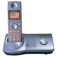 Projektoren: Panasonic KX-TG7100GF schnurloses DECT Telefon silber-blau