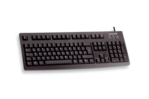 Camcorder: Cherry G83-6105 LUNCH-2 Tastatur USB 105 Tasten MS W95 CH Schwarz