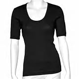 American Apparel Baby Rib 1/2 Sleeve U-Neck Tee