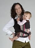 Ellaroo Deluxe Mei Tai Baby Carrier - Good n Plenty/Black Organic Cotton Canvas