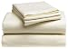 Pike Street Solid Flannel King Sheet Set, Ivory