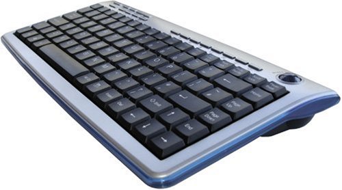 Projektoren: Perixx Computer Periboard 702 Tastatur schnurlos MS Windows 98 DE +Trackball Silber