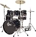 Gretsch Drums Catalina Ash Fusion Shell Pack with Free 8 Tom, Deep Red