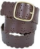 Columbia Sportswear Leather Perforated Belt